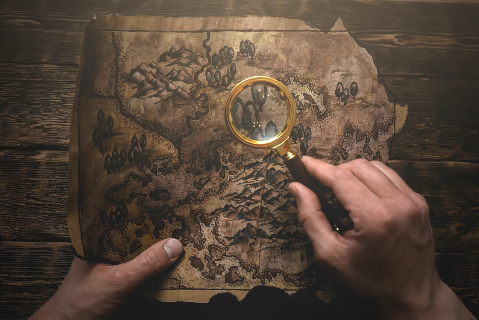 Atelier Océanie — carte au trésor et loupe, épreuve Escape Game Les 5 Clés