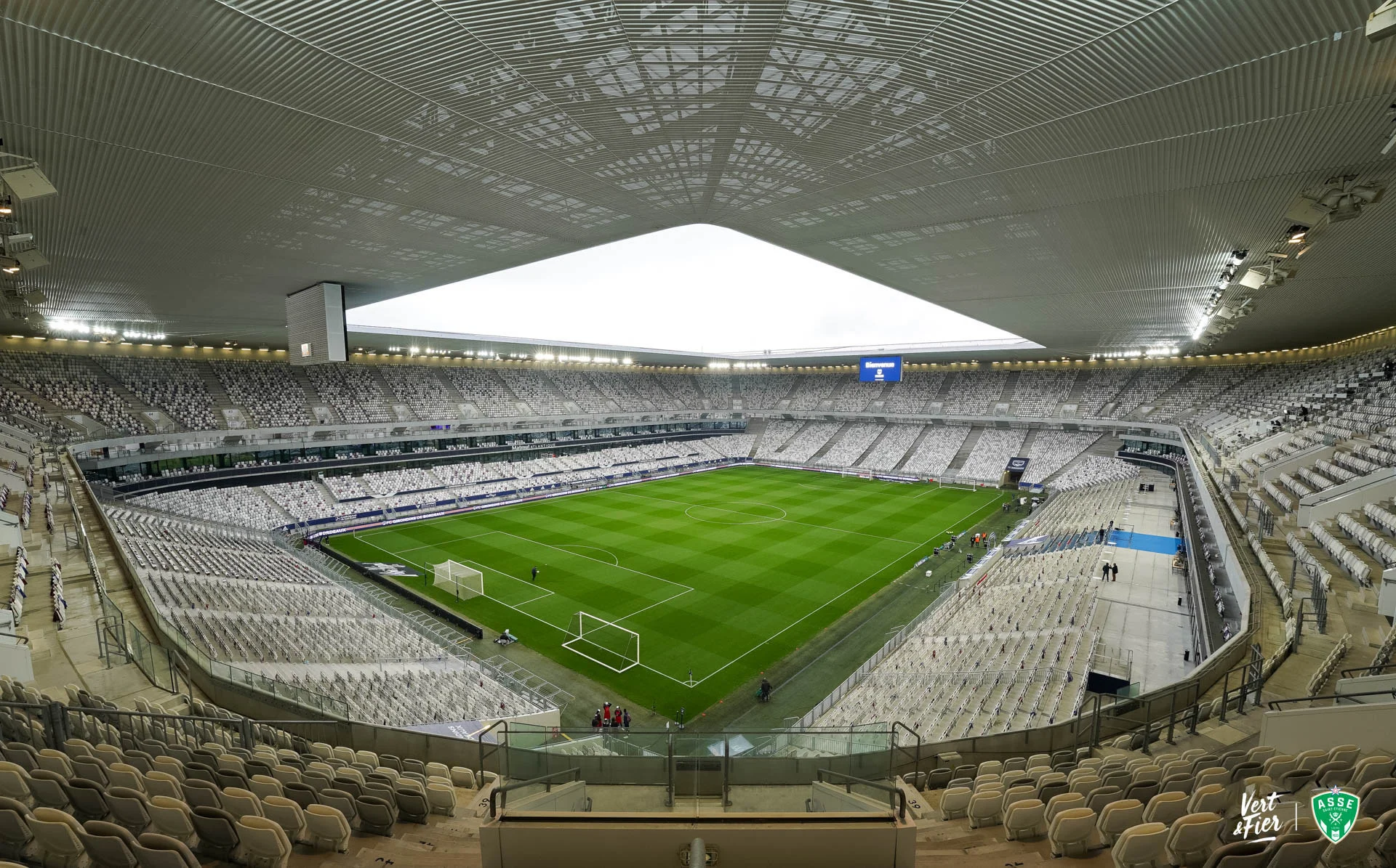 Escape Game XXL Les Coulisses du Stade — vue panoramique Stade de Bordeaux Atlantique